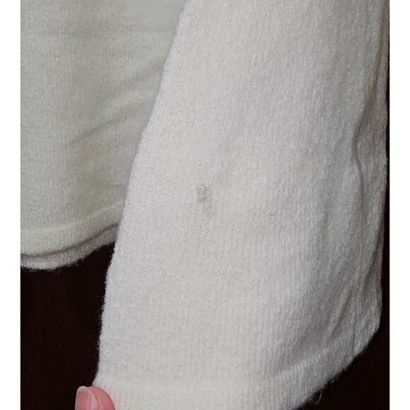 Cable & Gauge White XL/TG Knit Long Sleeve Sweater (RN #73163) - Picture 2 of 8